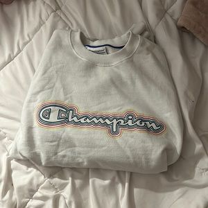 Champion crew neck size medium white